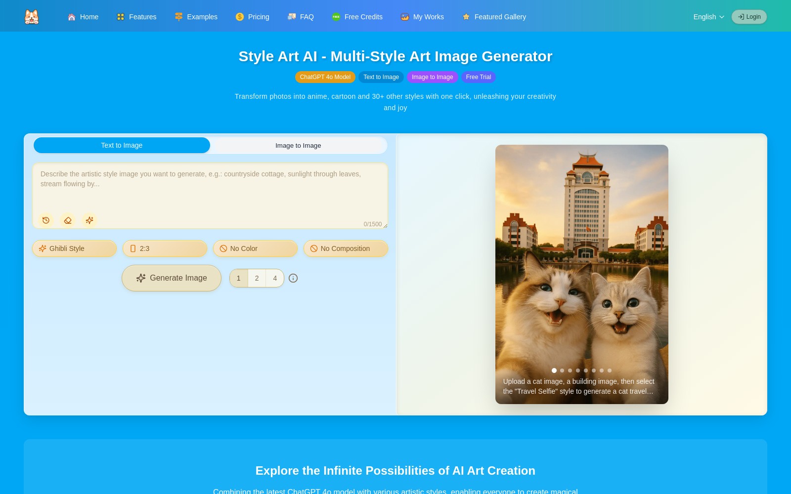 Style Art AI Style Art AI - Style Art AI bietet eine benutzerfreundliche Platt