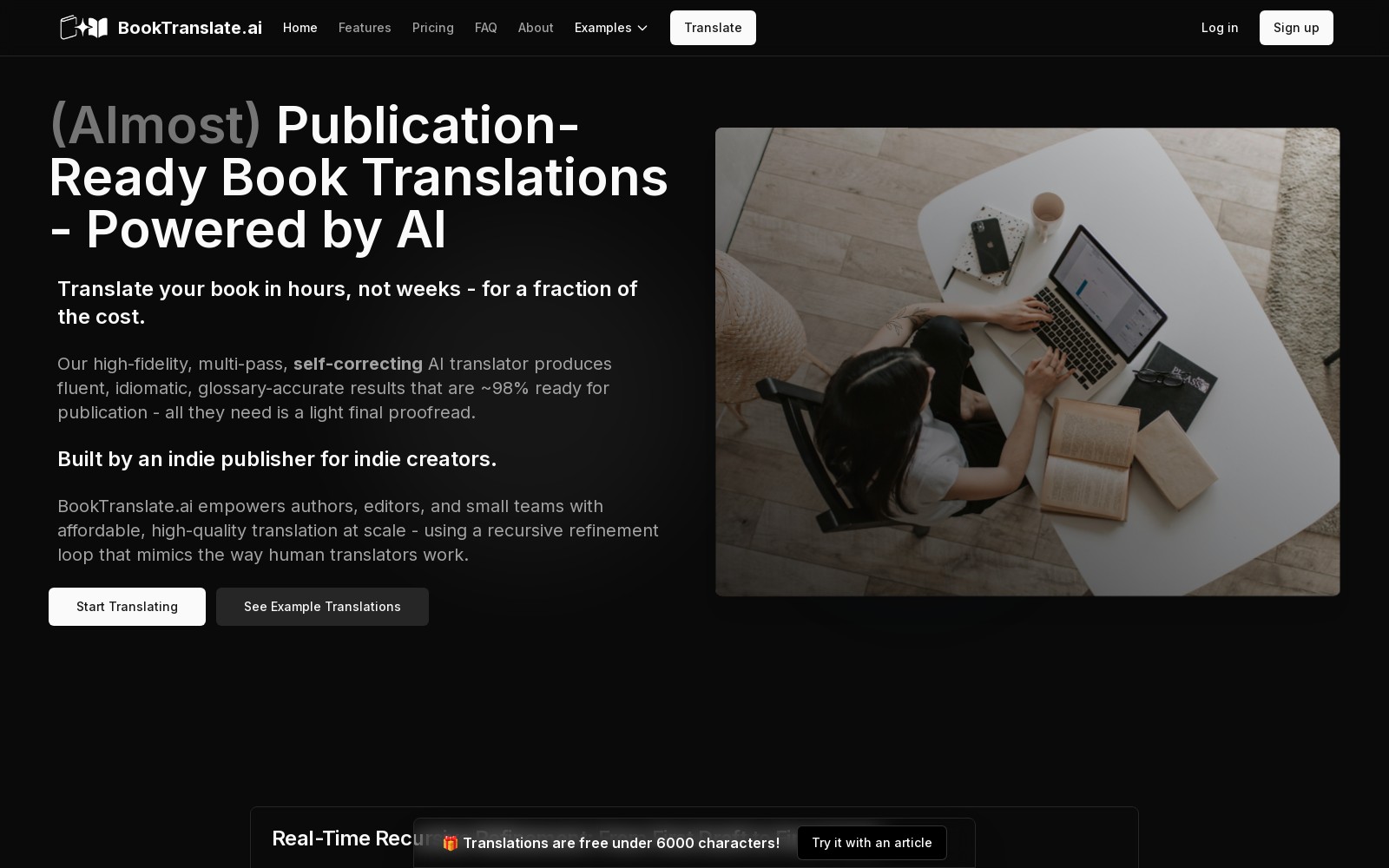 BookTranslate.ai BookTranslate.ai - Traduções de livros de qualidade profissional impu