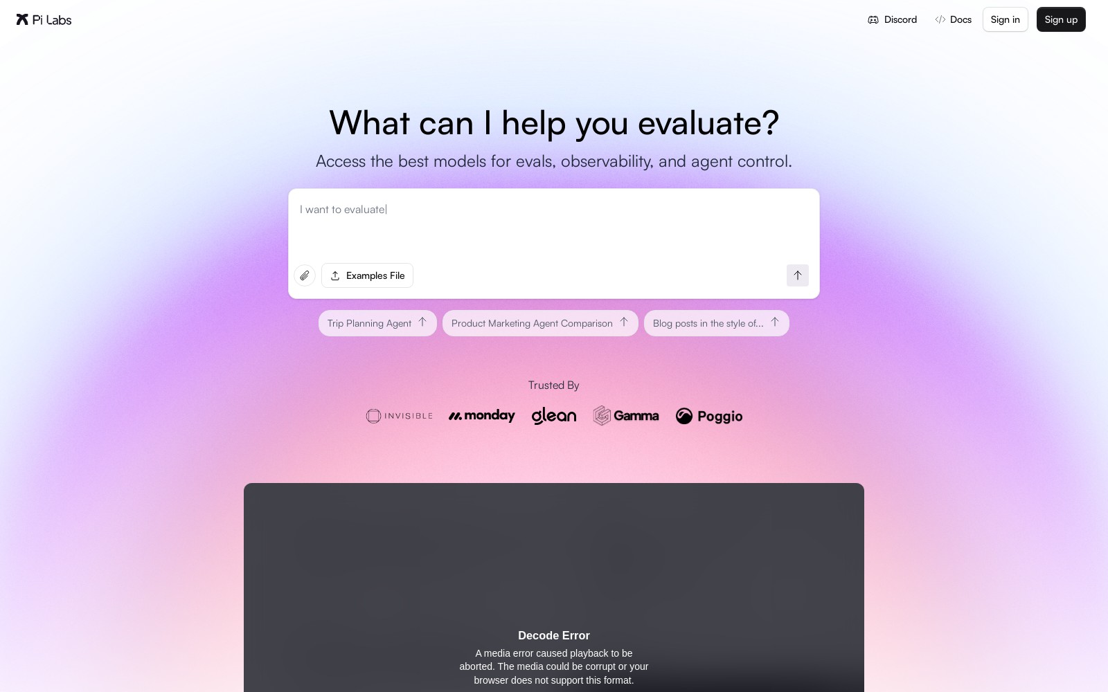 Pi Labs Pi Labs - Pi Scorer 提供快速且精確的 AI 模型評估,增強了各種平台上的指標跟踪和整合。