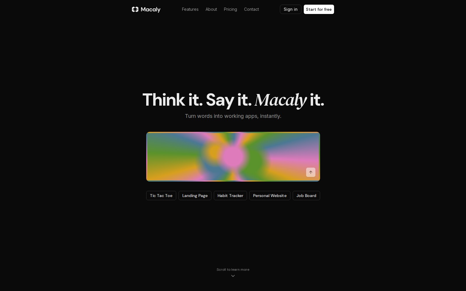 Macaly Macaly - Macaly est un outil alimenté par l'IA qui permet a