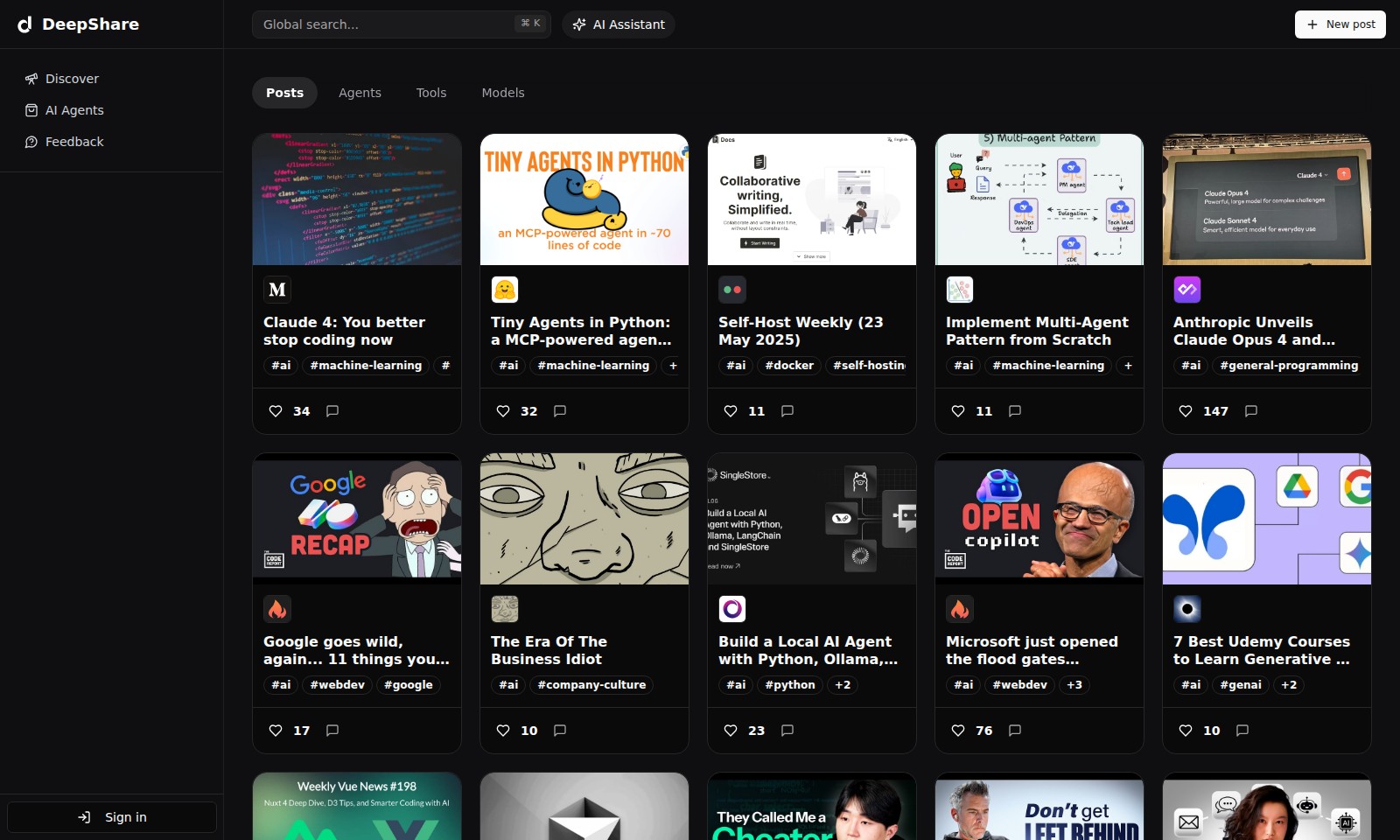 DeepShare DeepShare - DeepShare é uma plataforma para descobrir insights