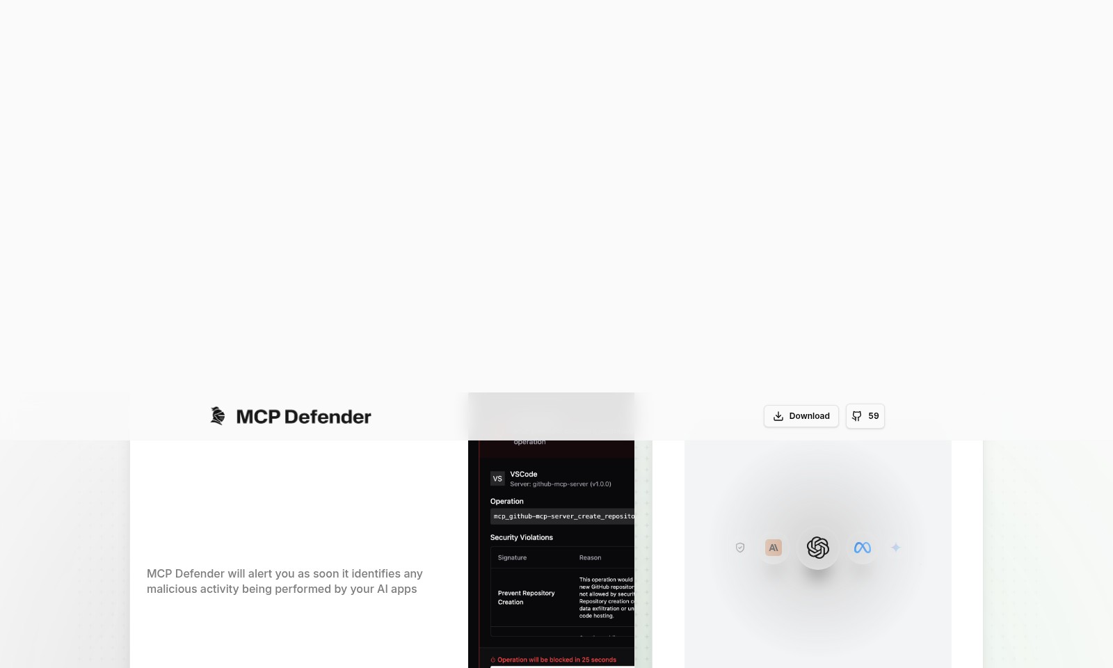 MCP Defender MCP Defender - MCP Defender bietet intelligenten Schutz für KI-An