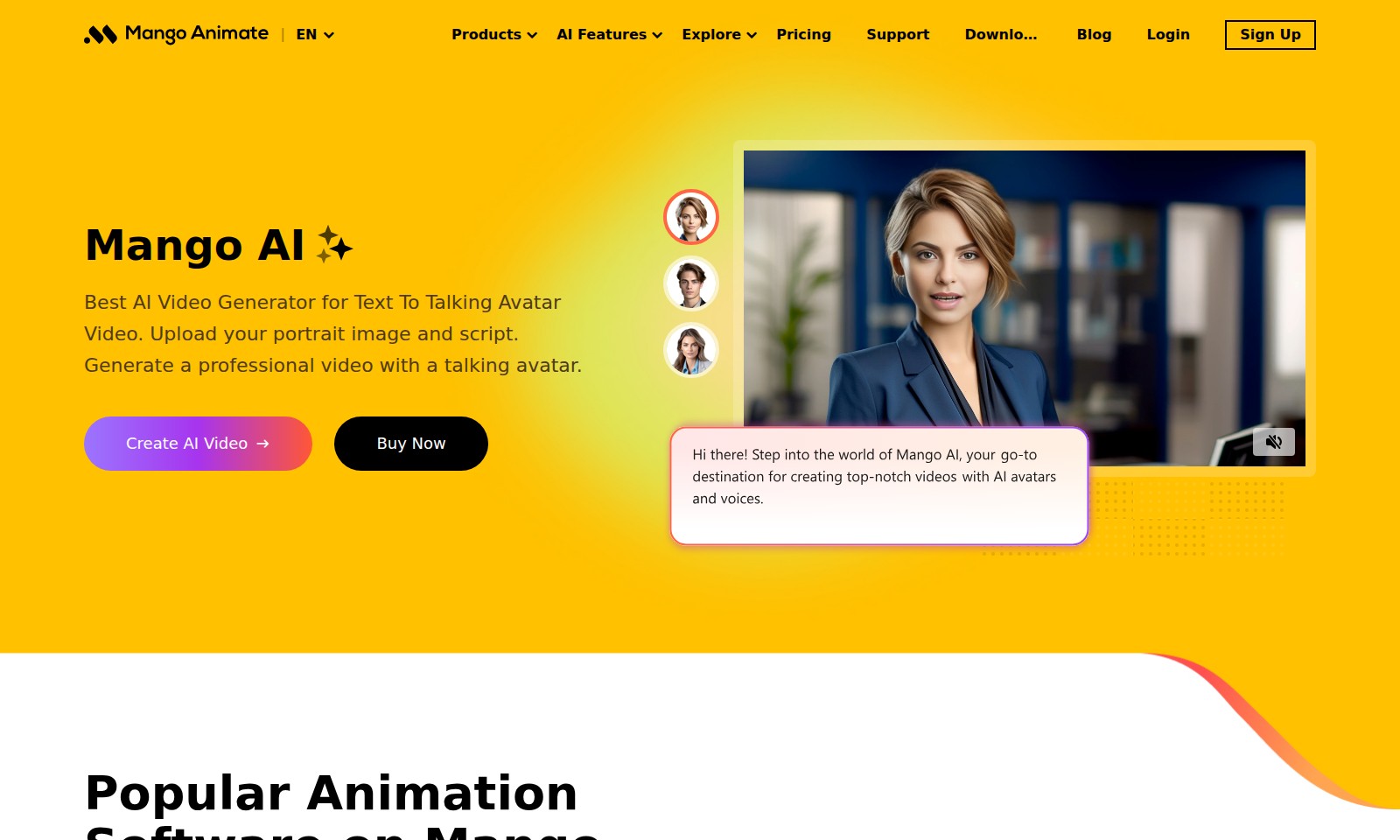 Mango AI Mango AI - Mango AI propose un puissant générateur de vidéos