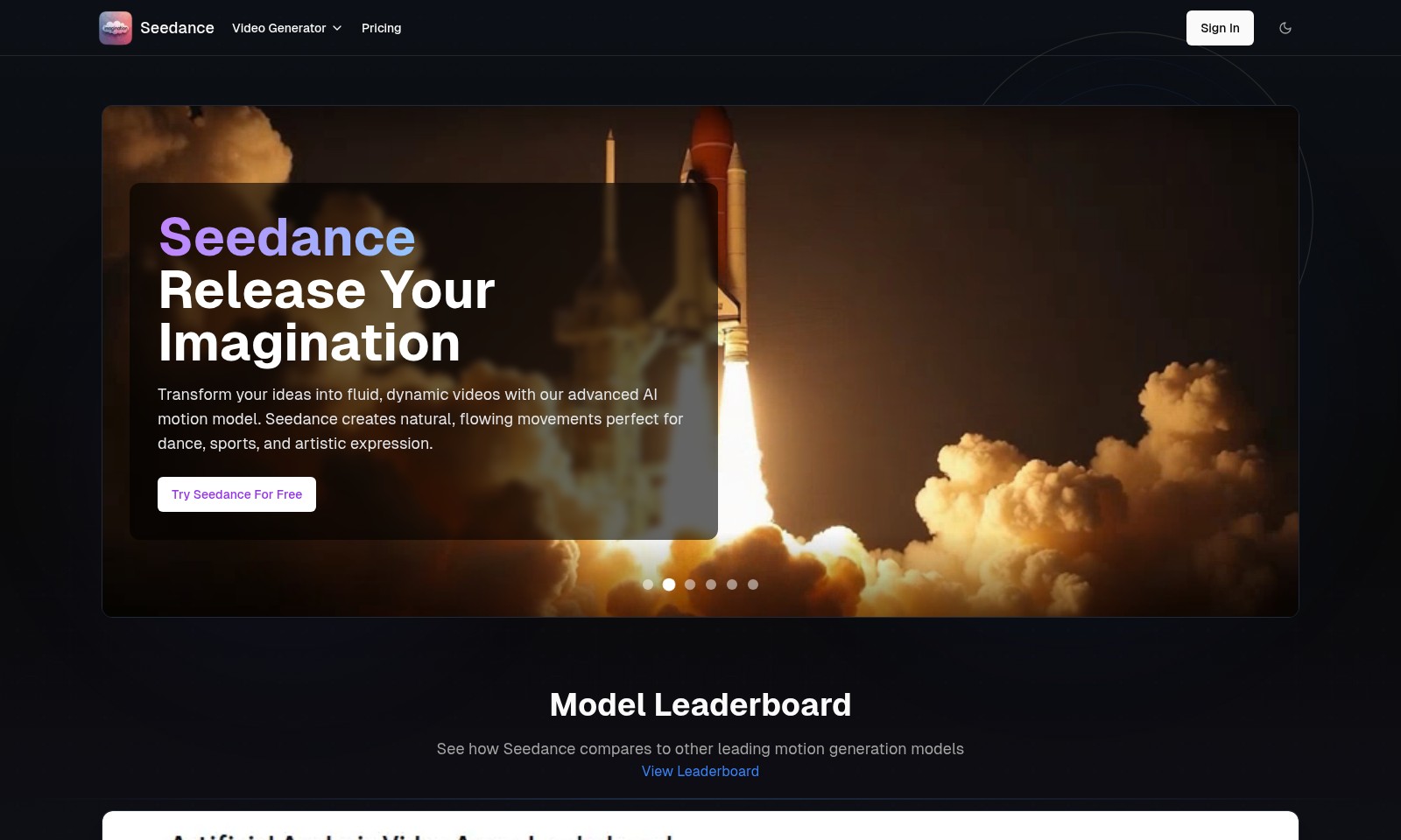Seedance Video Generator Seedance Video Generator - Seedance nutzt fortschrittliche KI, um Text oder B