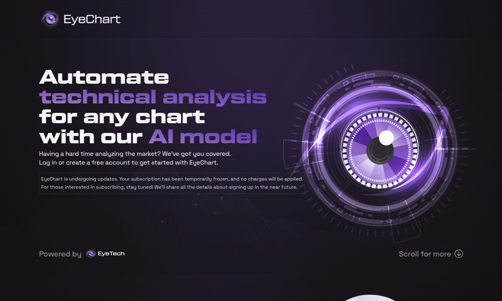 ChartEye ChartEye - EyeChart is an AI tool for analyzing crypto charts
