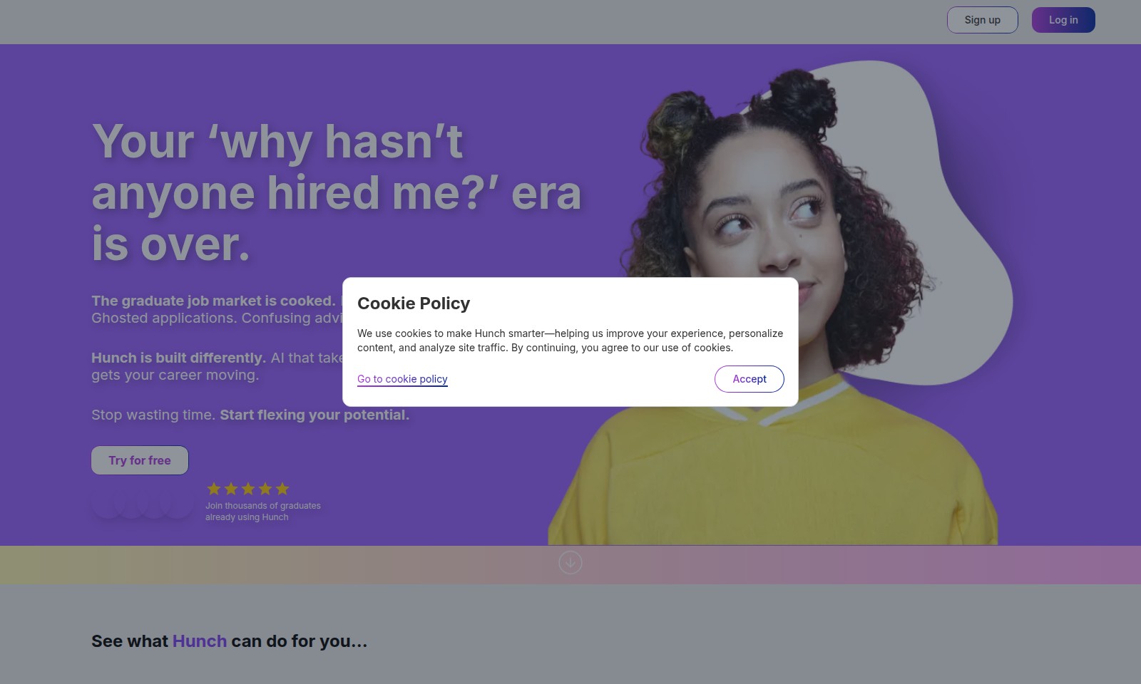 Hunch Hunch - Hunch offers an AI-driven approach to job searchin