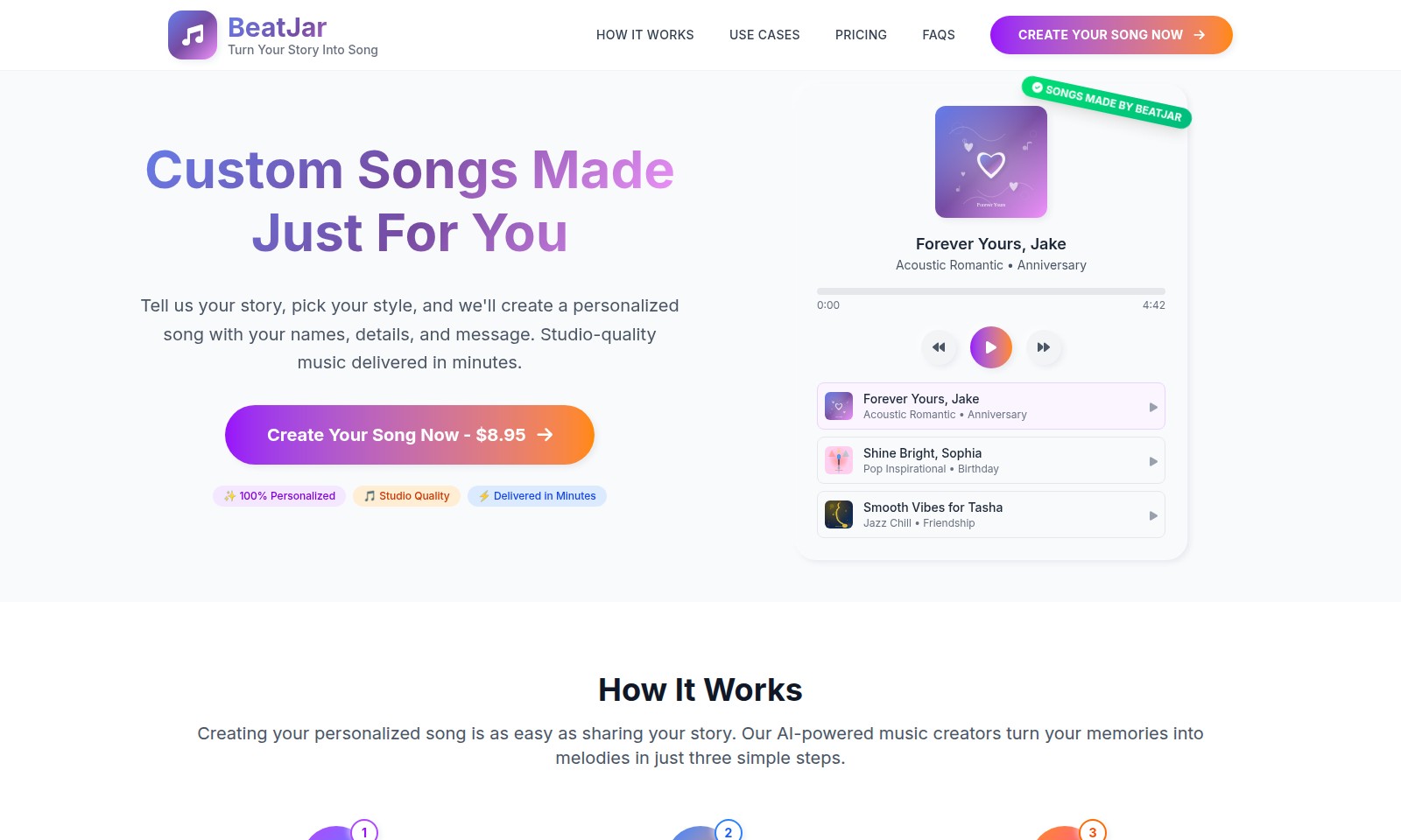 BeatJar BeatJar - BeatJar crée des chansons uniques et personnalisée
