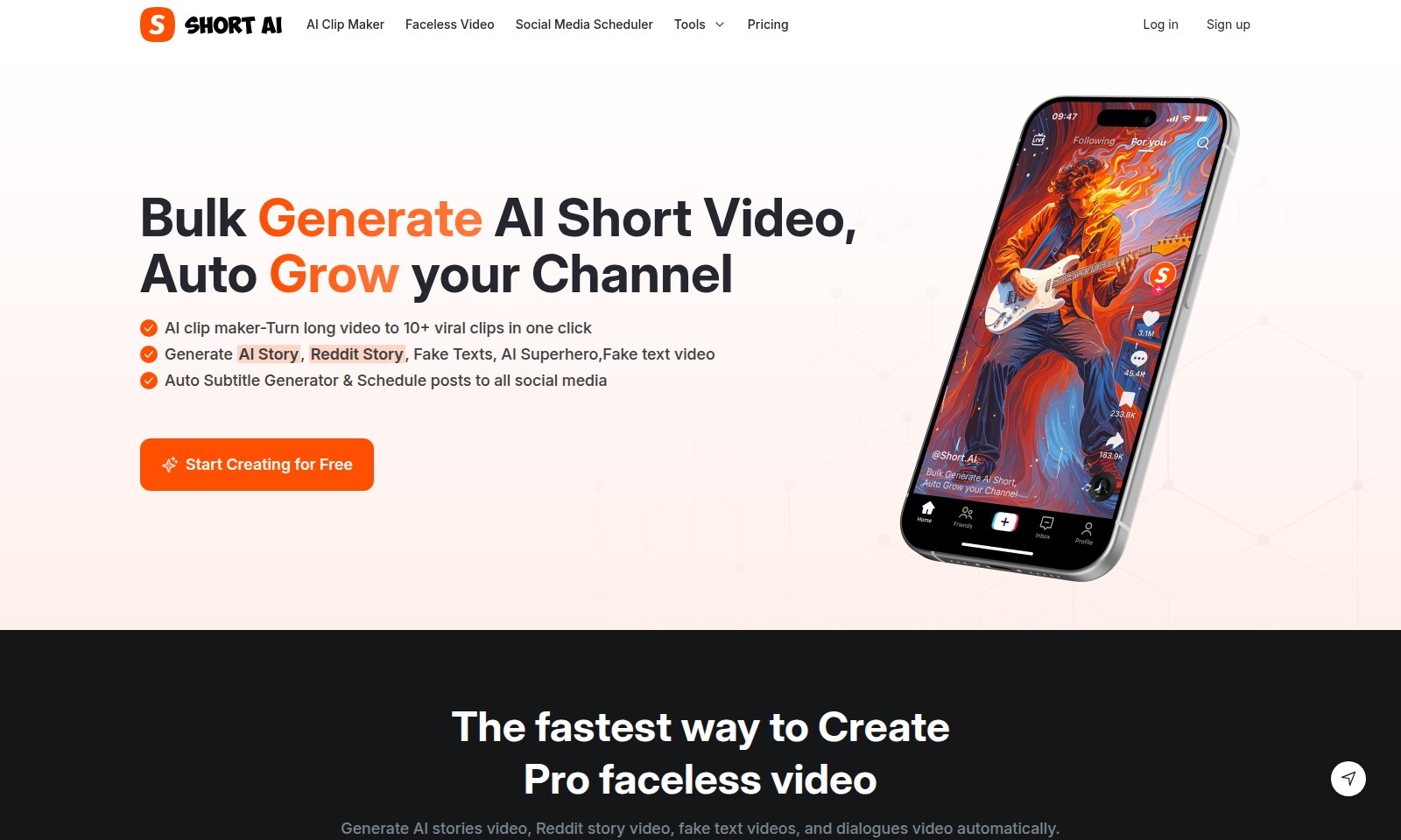 Short AI Short AI - ショートAIは、長いコンテンツから魅力的なショート動画を生成するための直感的なプラットフォームを提供