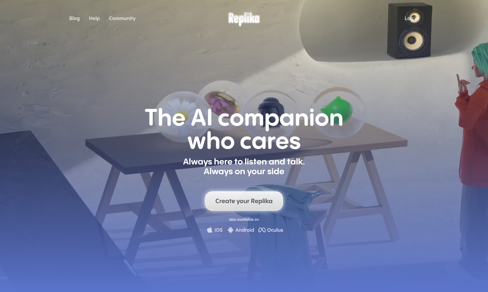 Replika Replika - Replika ist ein KI-Chatbot, der empathische compan