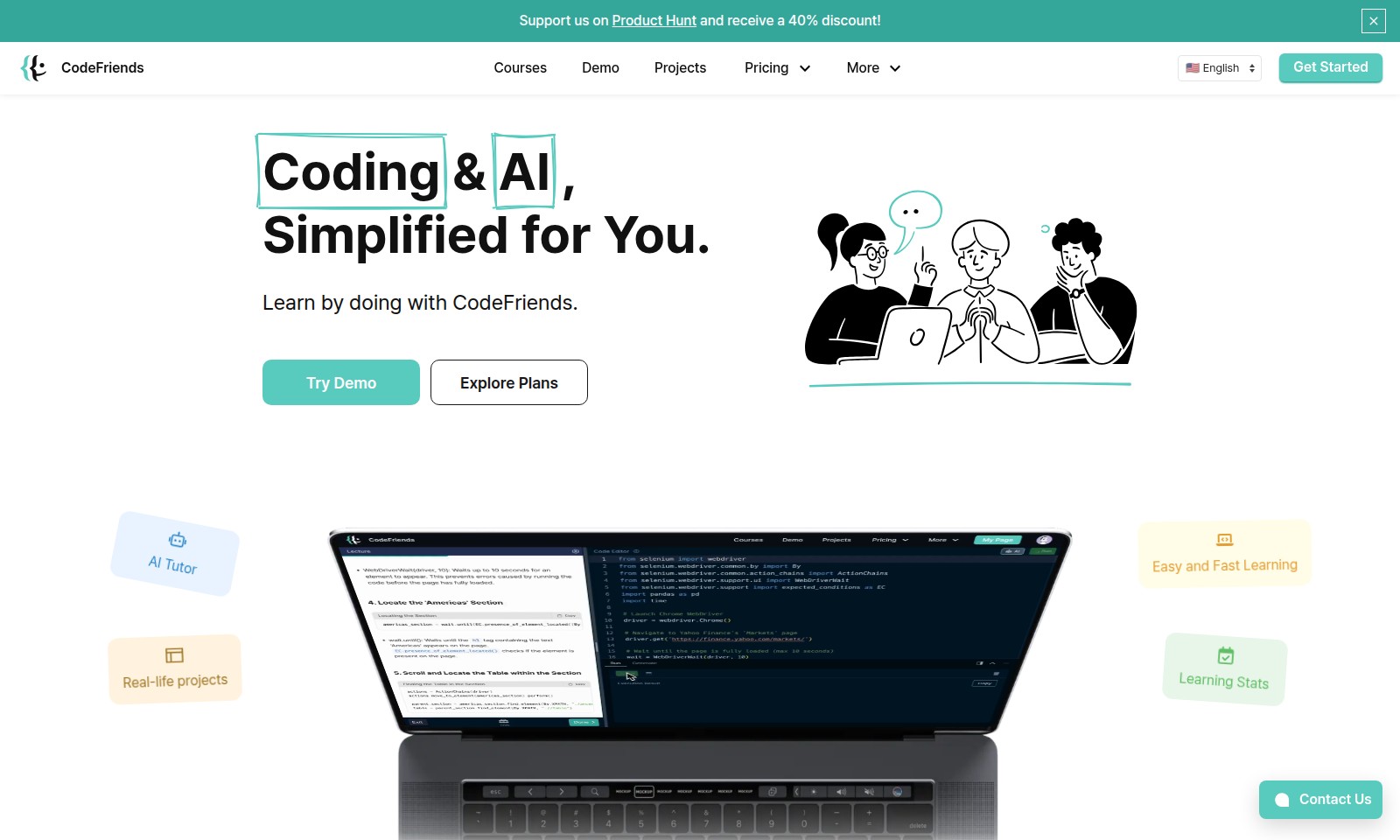 CodeFriends CodeFriends - CodeFriends offers interactive coding and AI educa