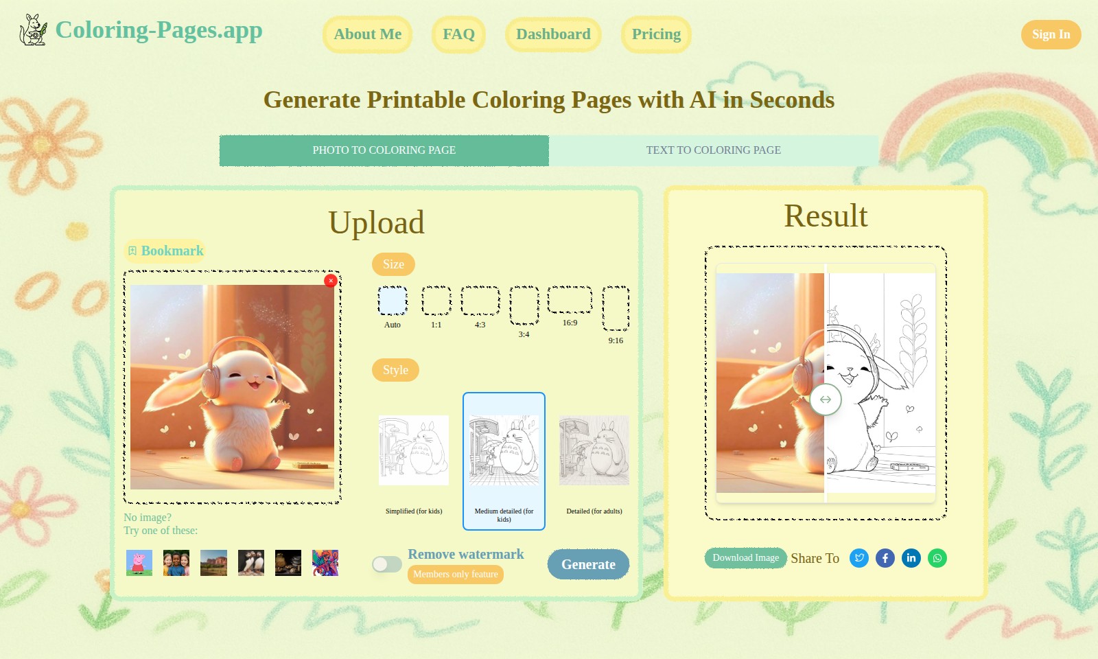 coloring pages coloring pages - Coloring-Pages.app allows users to generate high-q