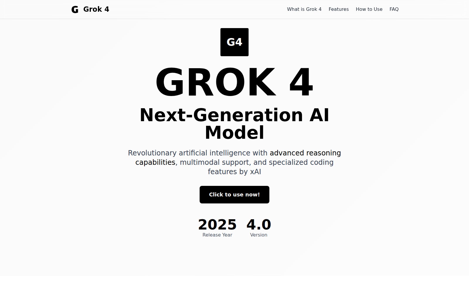 Grok 4 Grok 4 - Grok 4 é um modelo de IA revolucionário da xAI, co