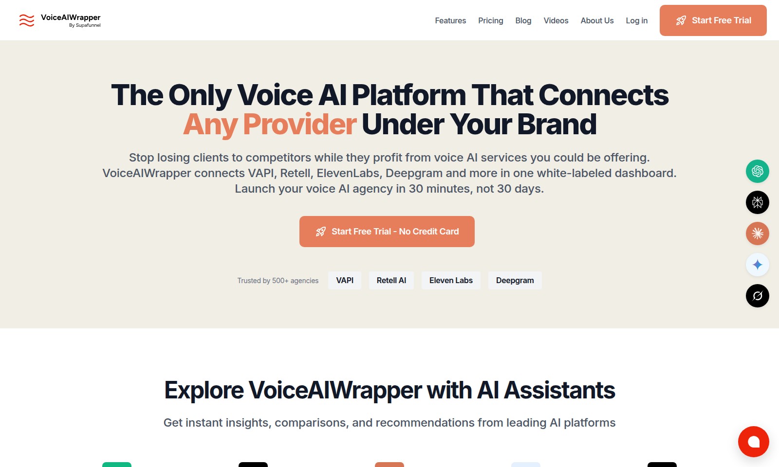 VoiceAIWrapper VoiceAIWrapper - VoiceAIWrapper oferece às agências uma plataforma