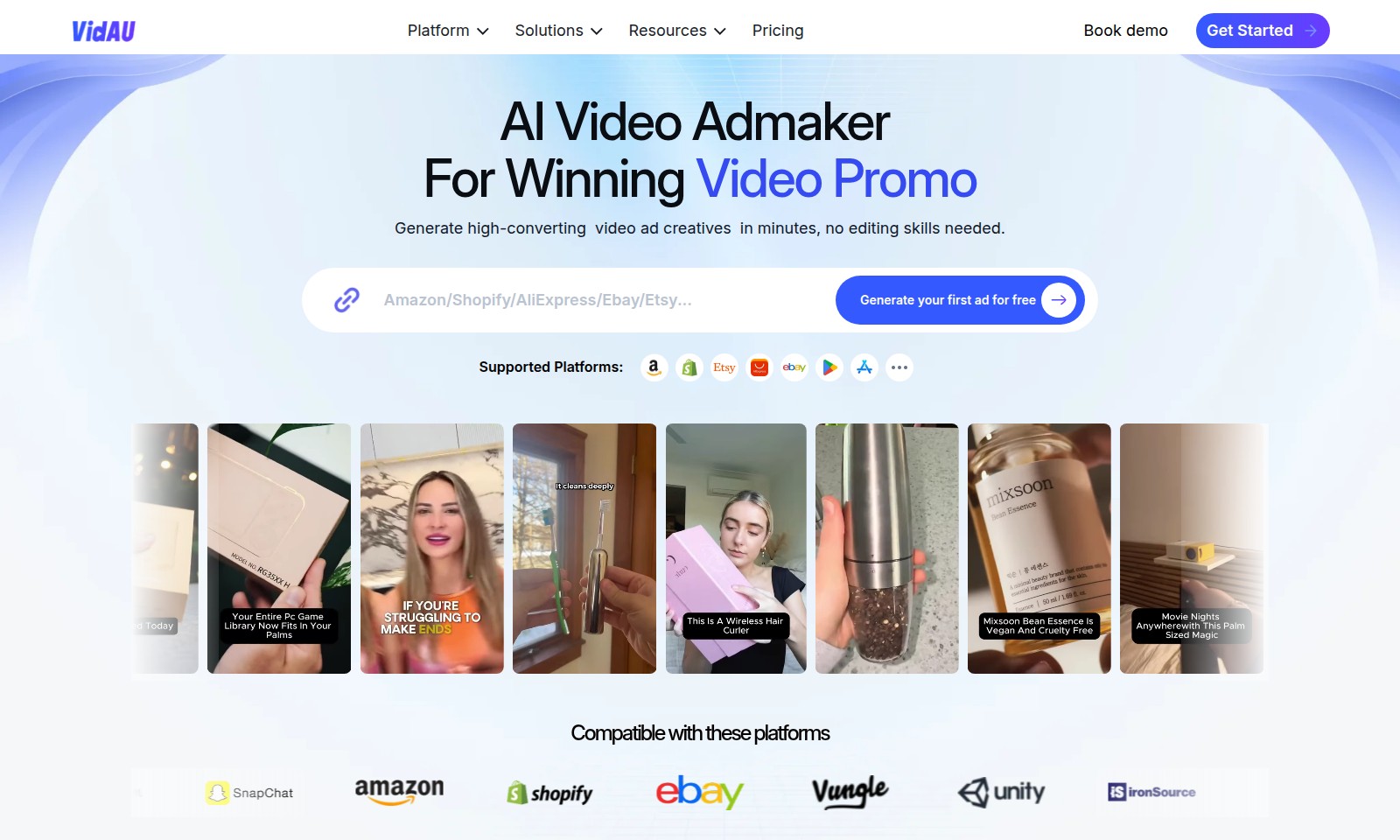 VidAU AI VidAU AI - VidAU AI đơn giản hóa việc tạo quảng cáo video, ch