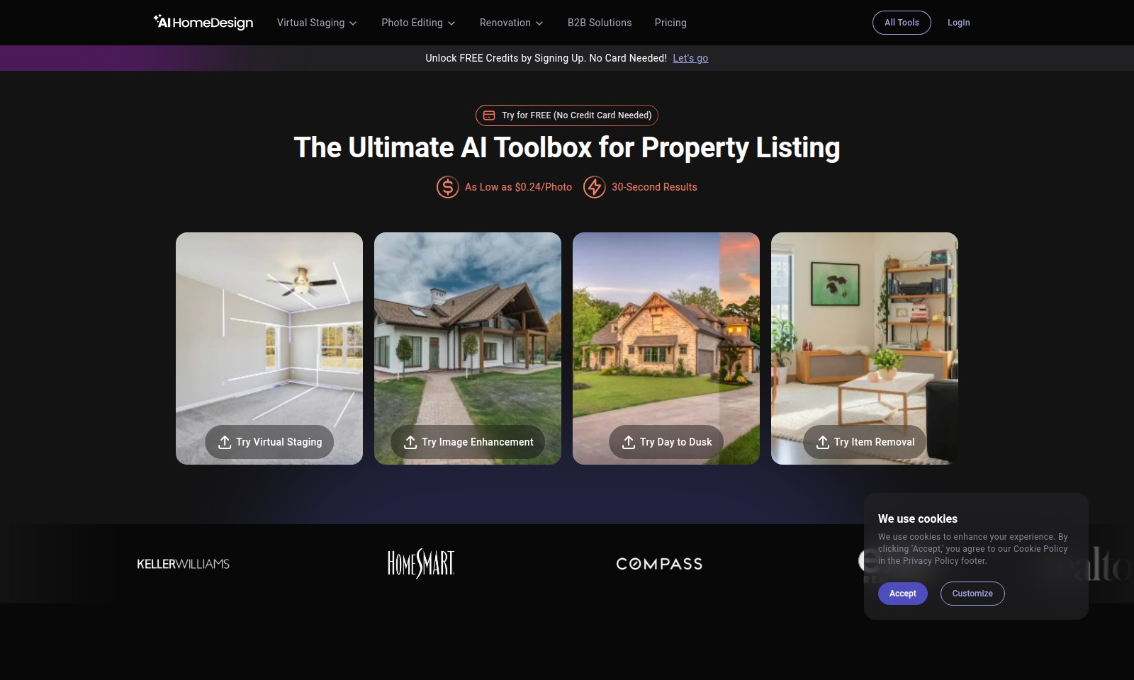 AI Virtual Staging AI Virtual Staging - AI HomeDesign oferece soluções poderosas de edição