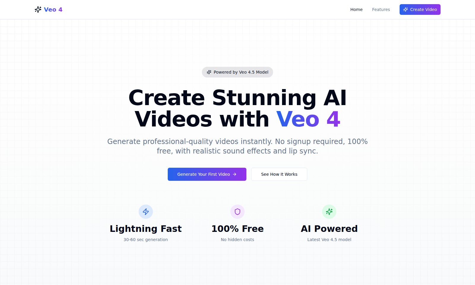 Veo 4 ai Veo 4 ai - Veo 4 ermöglicht es Ihnen, schnell und kostenlos h
