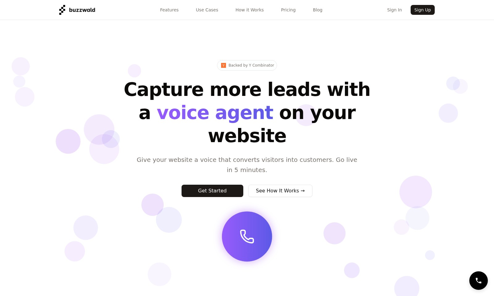 Buzzwald Buzzwald - Buzzwald offers instant AI voice assistants for we