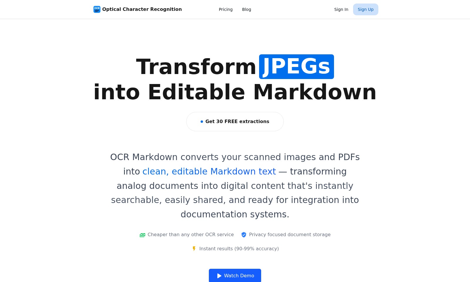 OCR Markdown OCR Markdown - OCR Markdown propose un outil convivial pour trans
