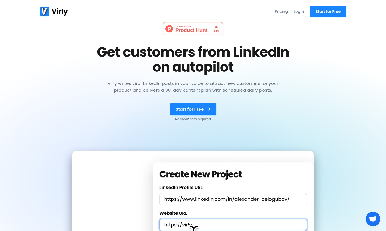 Virly Virly - Virly crea un plan de contenido de 30 días con pub