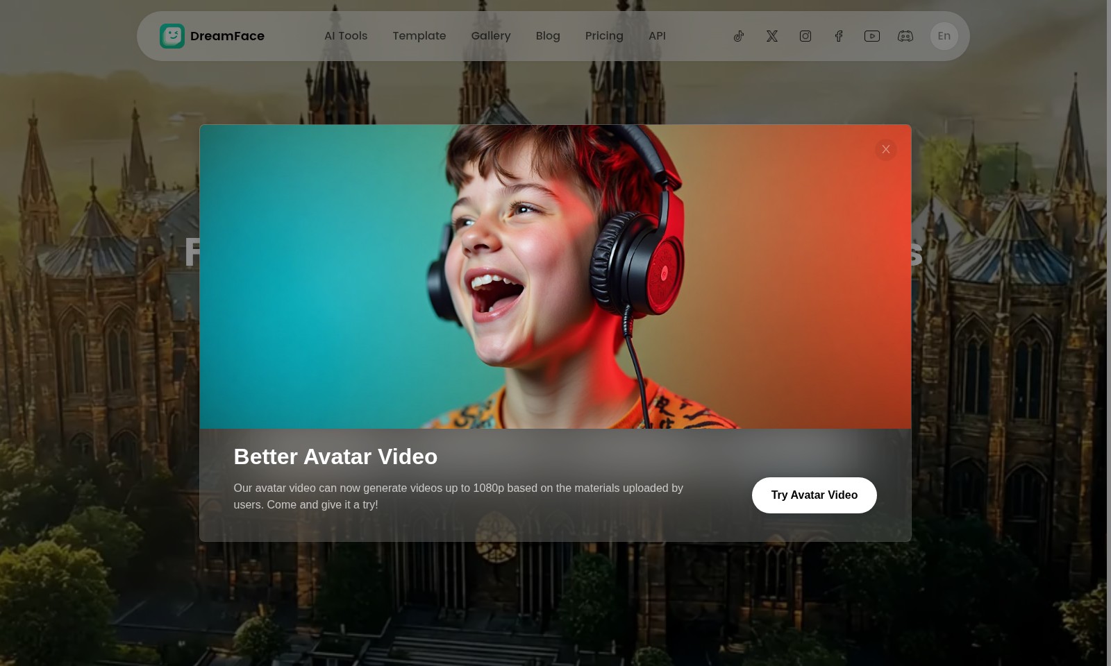 DreamFace DreamFace - DreamFace propose des outils d'IA avancés pour gén