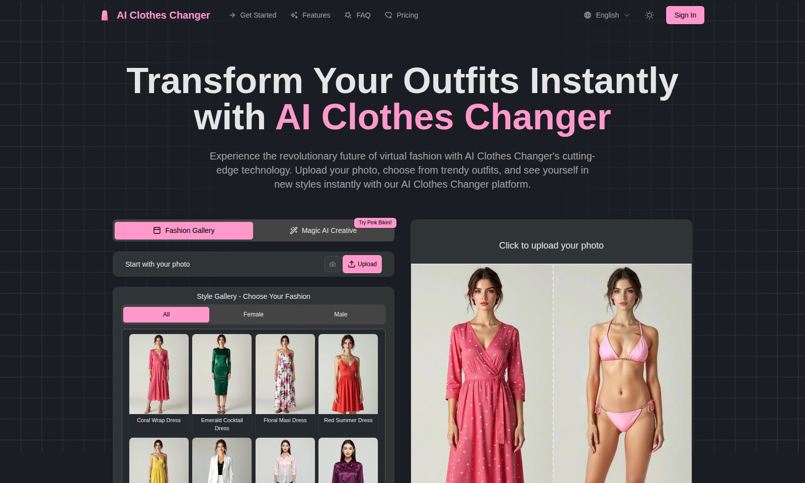 AI Clothes Changer AI Clothes Changer - Verändern Sie Ihren Look in Sekundenschnelle mit d