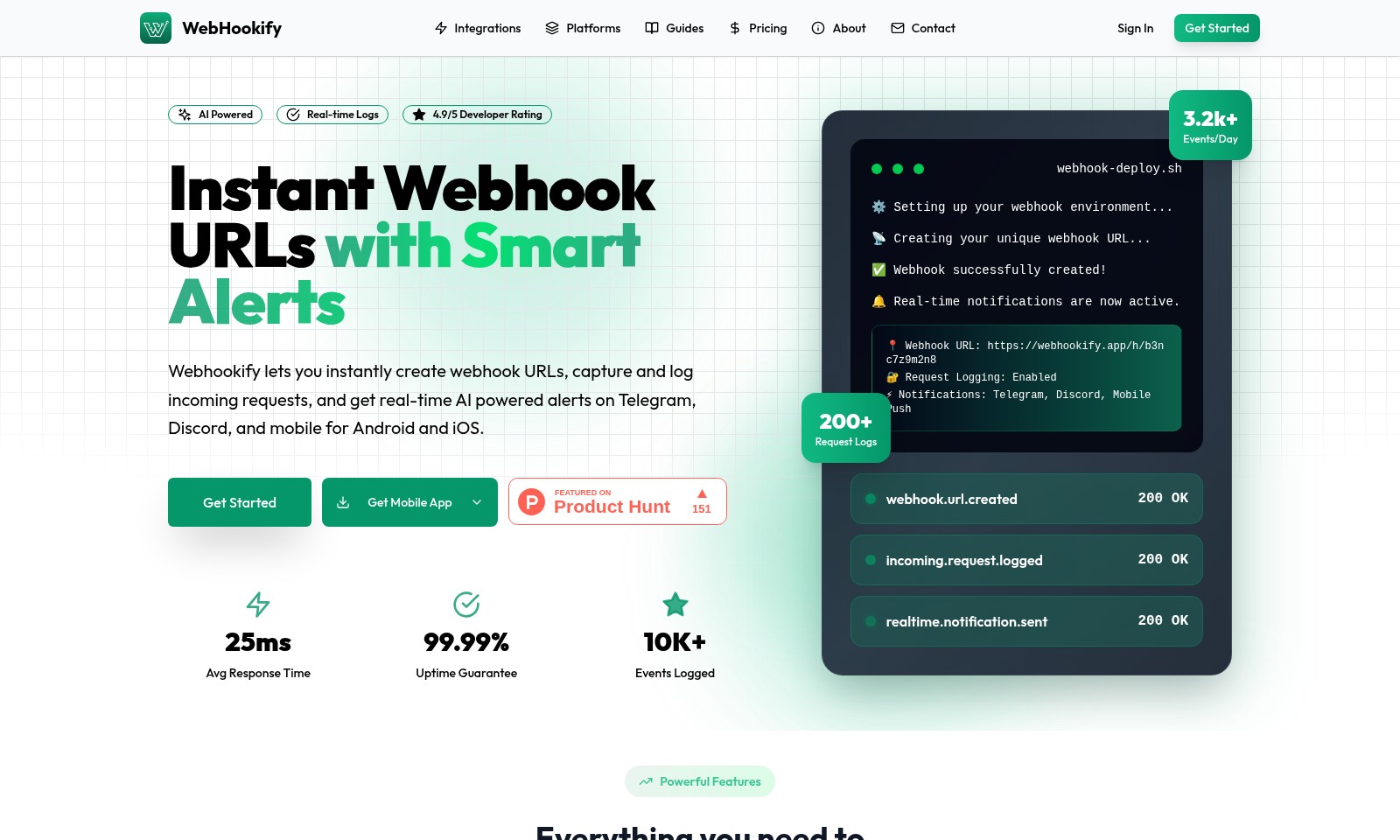 Webhookify Webhookify - Webhookify bietet sofortige Webhook-Erstellung, Ec