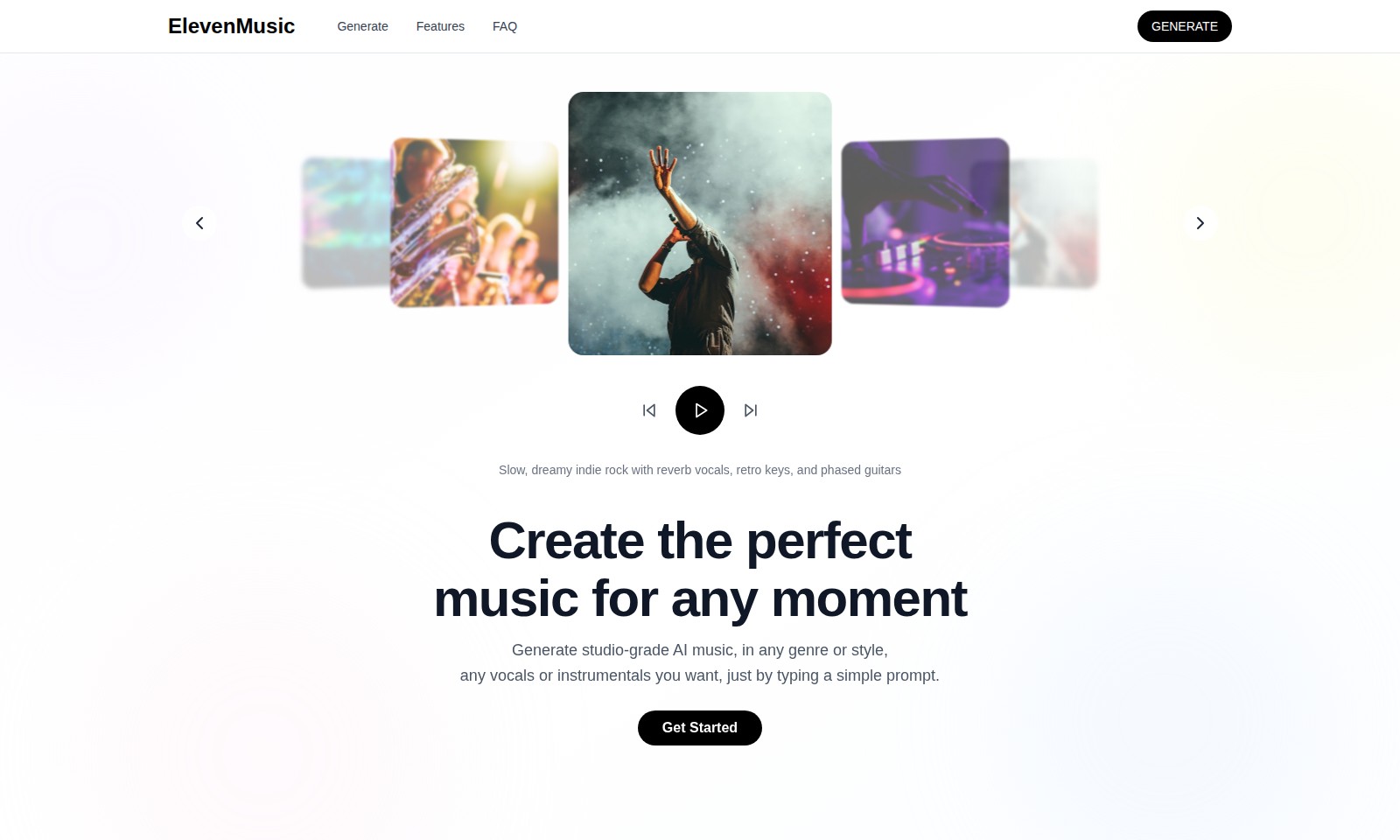 Eleven Music Eleven Music - ElevenMusic ofrece una plataforma de IA para gener