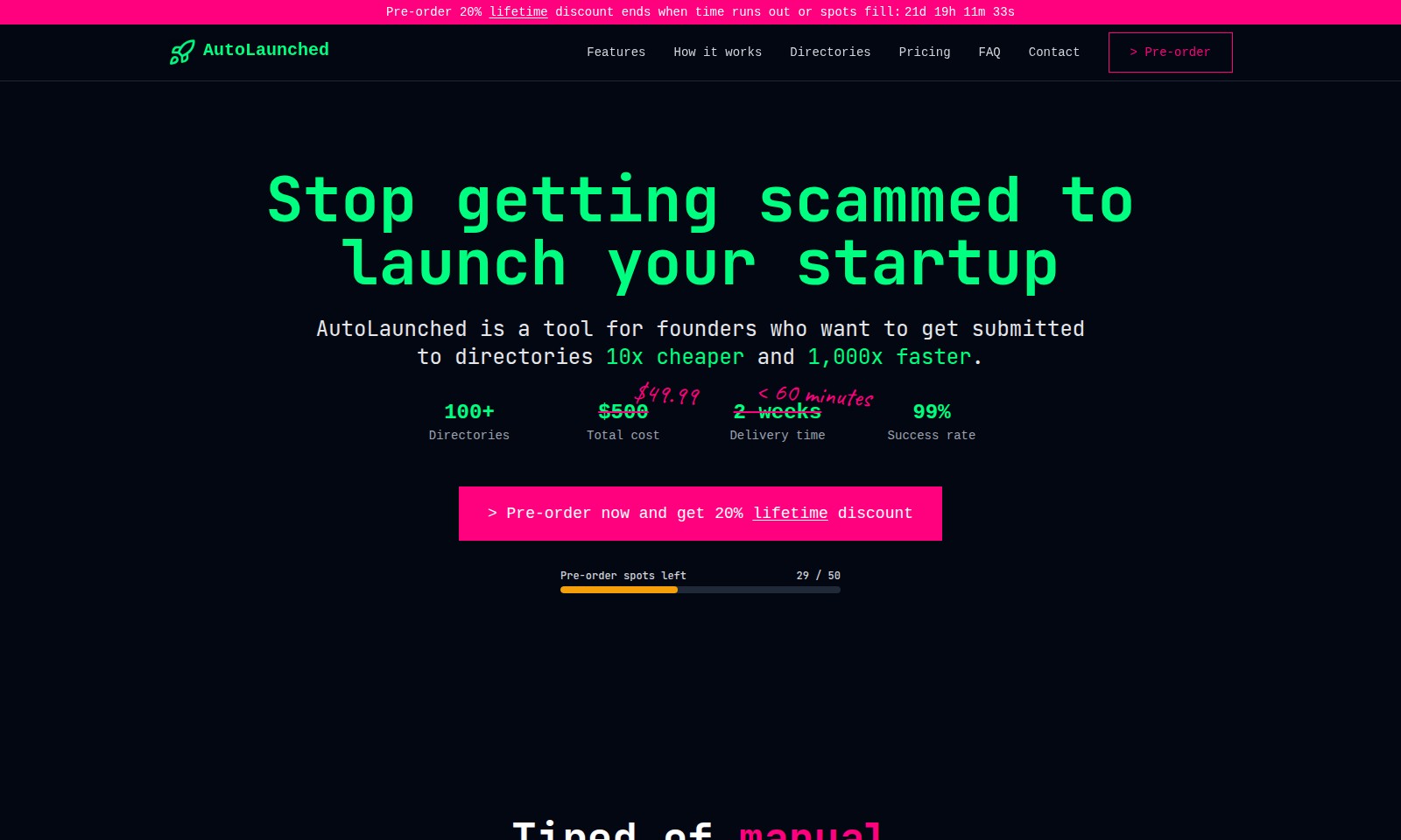 AutoLaunched AutoLaunched - AutoLaunched propose un outil pour les start-ups a