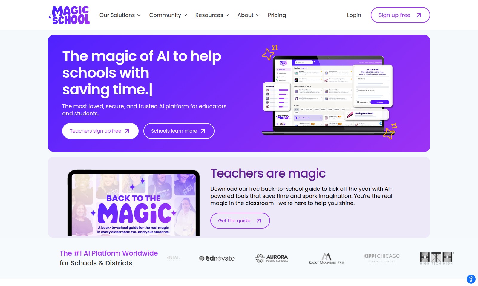 MagicSchool MagicSchool - MagicSchool ofrece soluciones de IA innovadoras pa