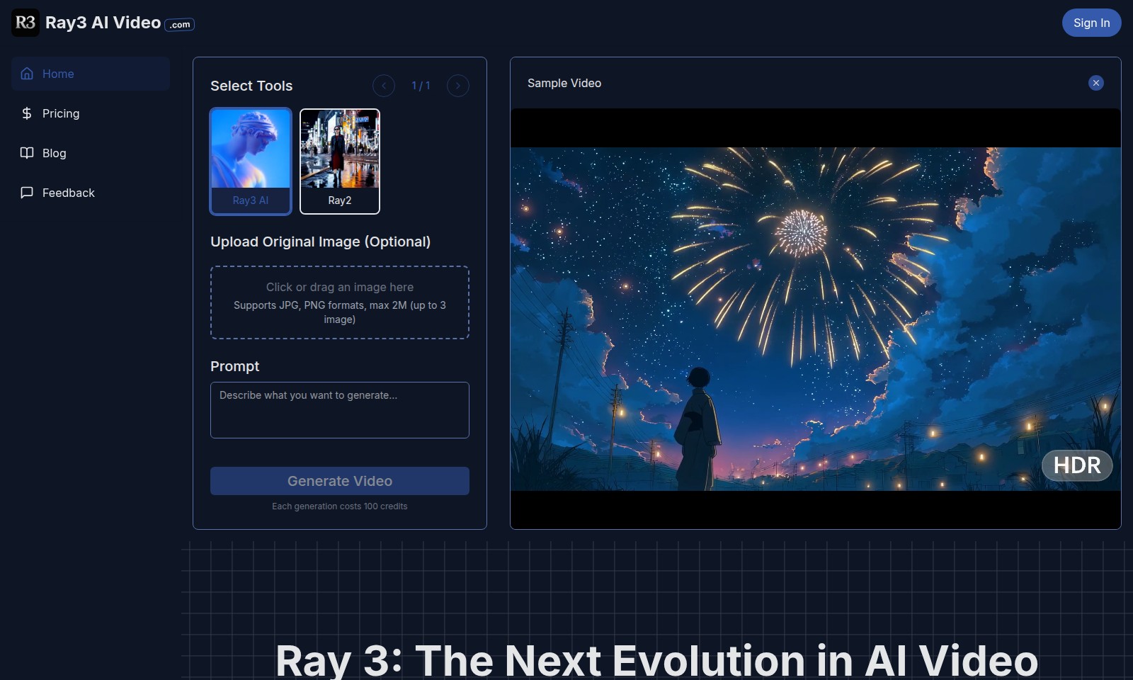 Ray3 AI Video Ray3 AI Video - A Ray3 AI revoluciona a criação de vídeos com tecn