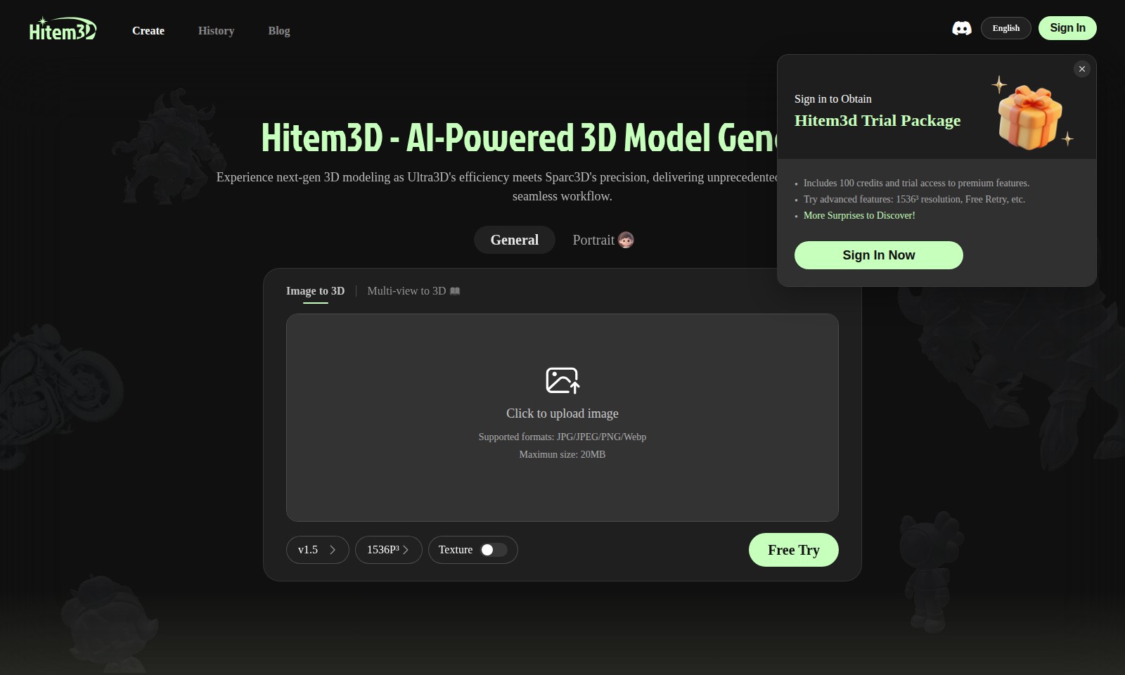 Hitem3D Hitem3D - Hitem3D is an innovative platform for creating det