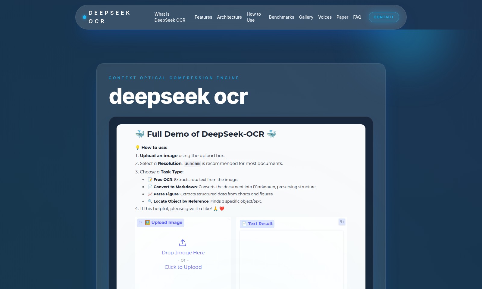 Deepseek OCR Deepseek OCR - DeepSeek OCR utiliza una compresión óptica innovad