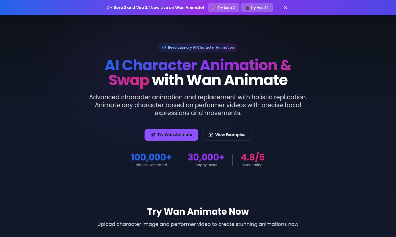 Wan Animate Wan Animate - 最新の技術を駆使したWan AnimateのAI駆動のキャラクターアニメーションおよび置き換えの探索