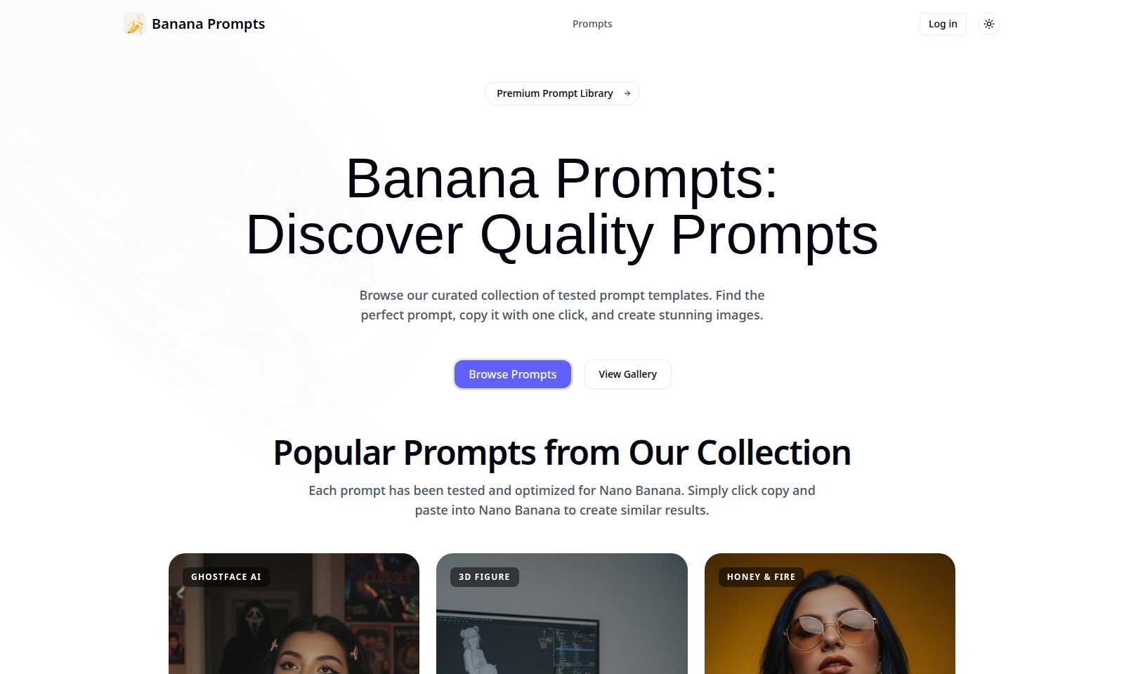 banana prompts banana prompts - Finden und verwenden Sie eine kuratierte Sammlung