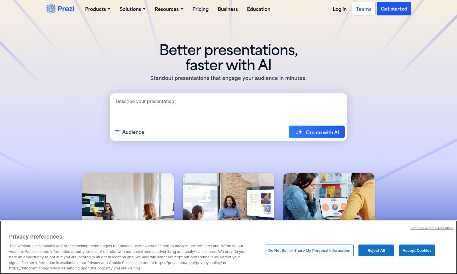 Prezi Prezi - Prezi révolutionne les présentations avec l'IA, of