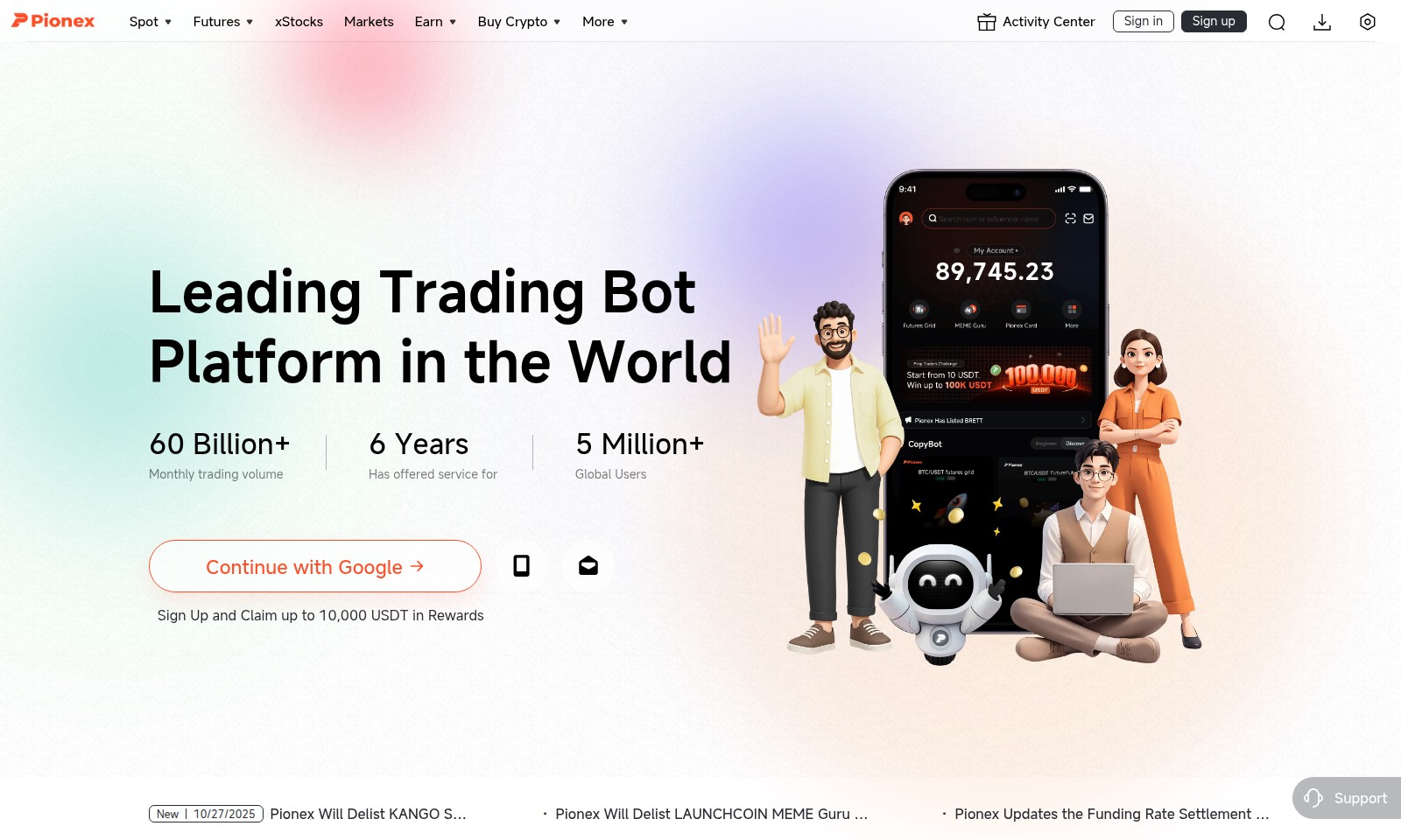 Pionex Pionex - Pionex ist eine führende Handelsbot-Plattform, die