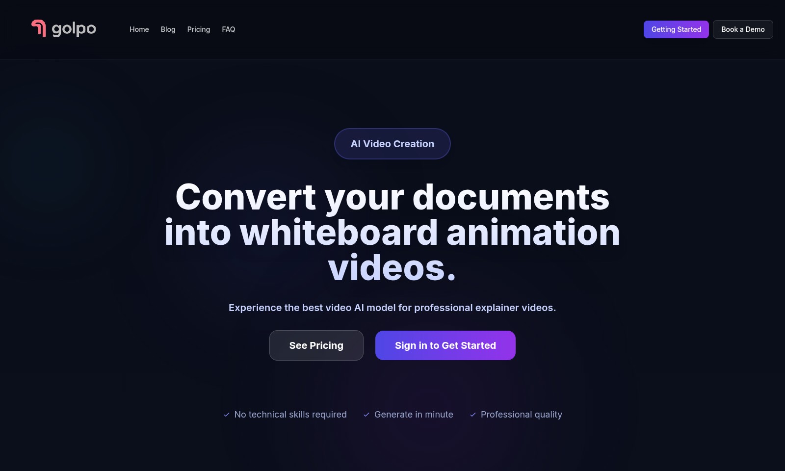 Golpo Golpo - Golpo AI permet aux utilisateurs de créer des vidé