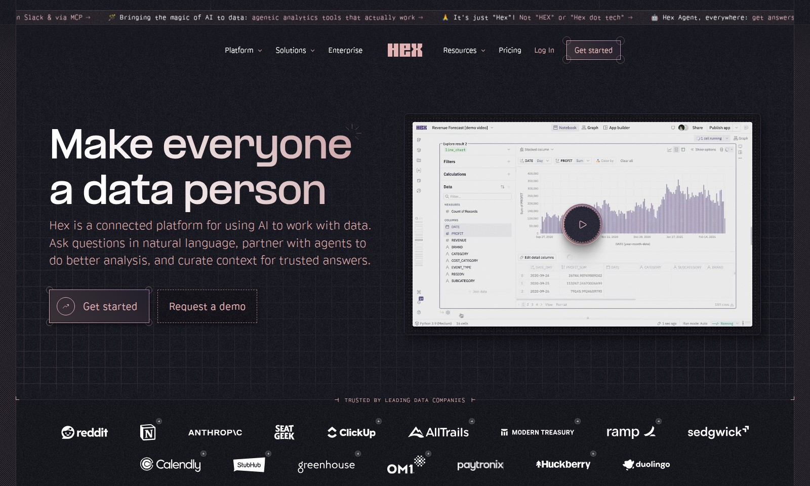 Hex Hex - Hex ist eine fortschrittliche Analytics-Plattform,