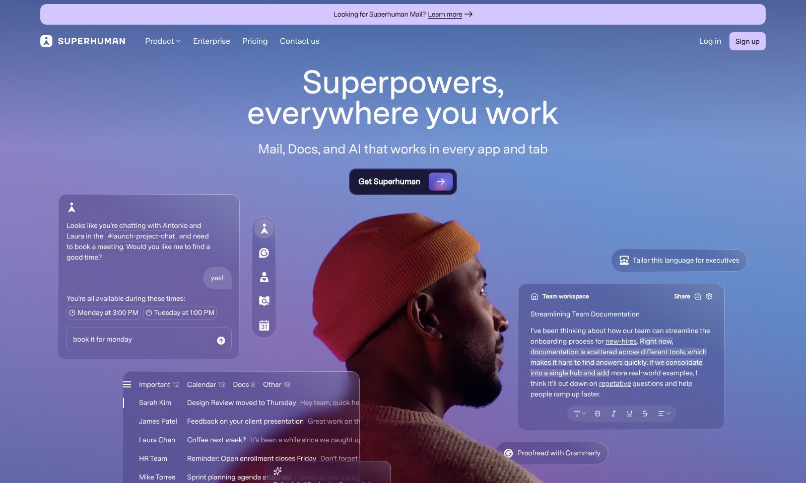 Superhuman Superhuman - Superhuman Mail propose des solutions d'IA intégré