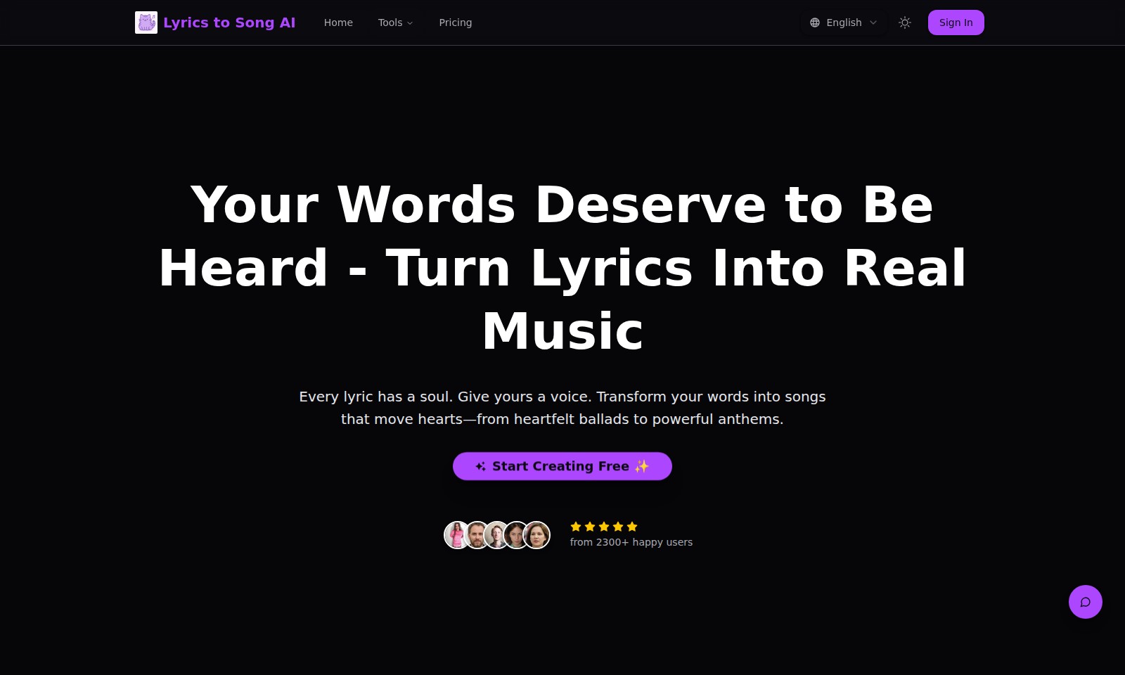 Lyrics To Song AI Lyrics To Song AI - Lyrics to Song AI converts written lyrics into com