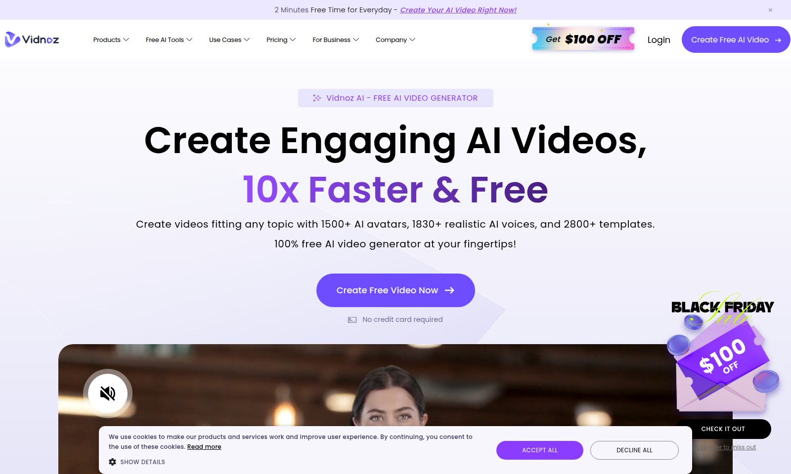 Vidnoz AI Vidnoz AI - Vidnoz AI ofrece un potente generador de videos gr