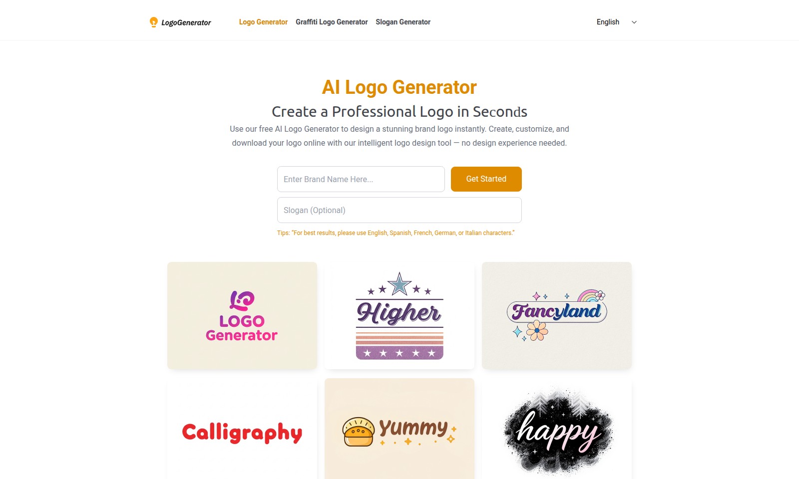AI Logo Generator AI Logo Generator - Crie logotipos únicos de forma simples com nosso g