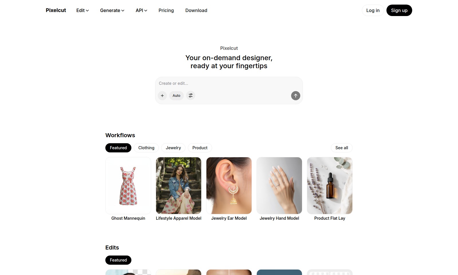 Pixelcut Pixelcut - Pixelcut bietet eine umfassende Suite von KI-geste