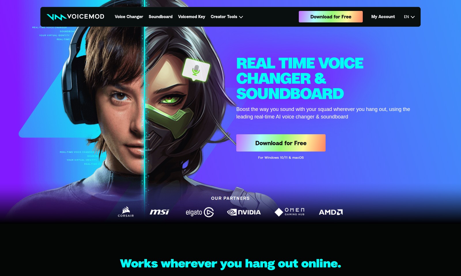 Voicemod Voicemod - Voicemod ofrece un cambiador de voz y una mesa de
