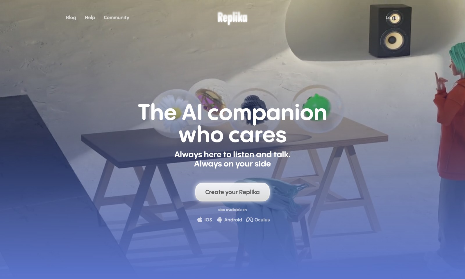 Replika Replika - Replika lernt von dir und bietet emotionale Unters