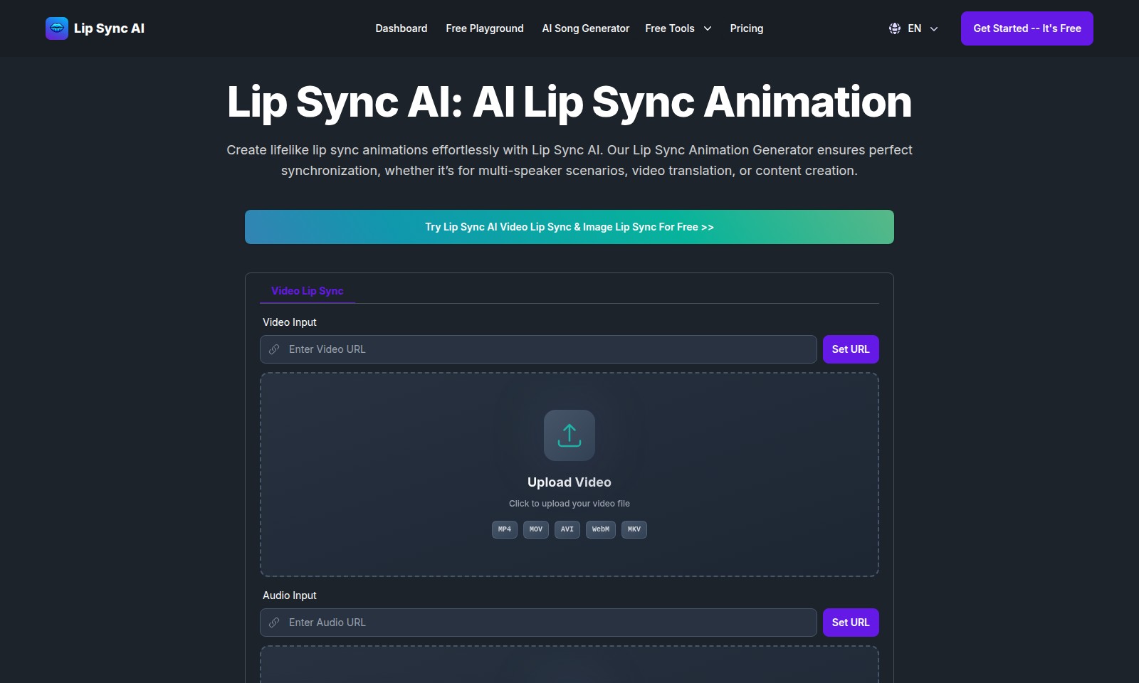 Lip Sync AI Lip Sync AI - Lip Sync AIは、翻訳やソーシャルメディアを含むさまざまなシナリオのために、リアルな口の動き