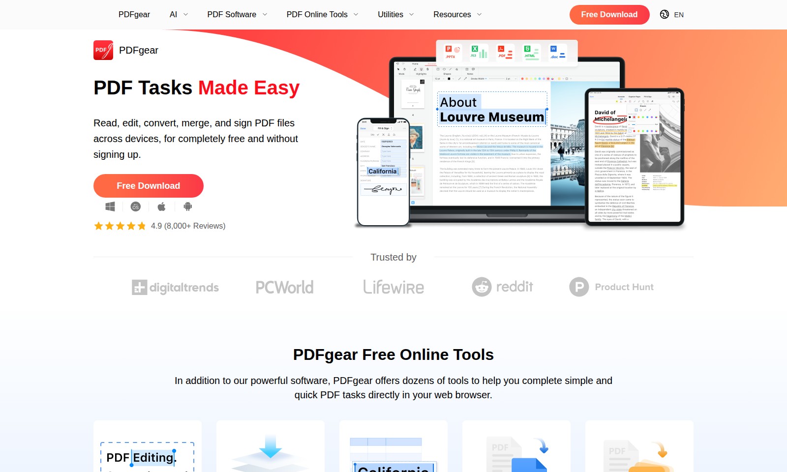 PDFgear PDFgear - Gerencie PDFs com facilidade com o PDFgear, uma fe