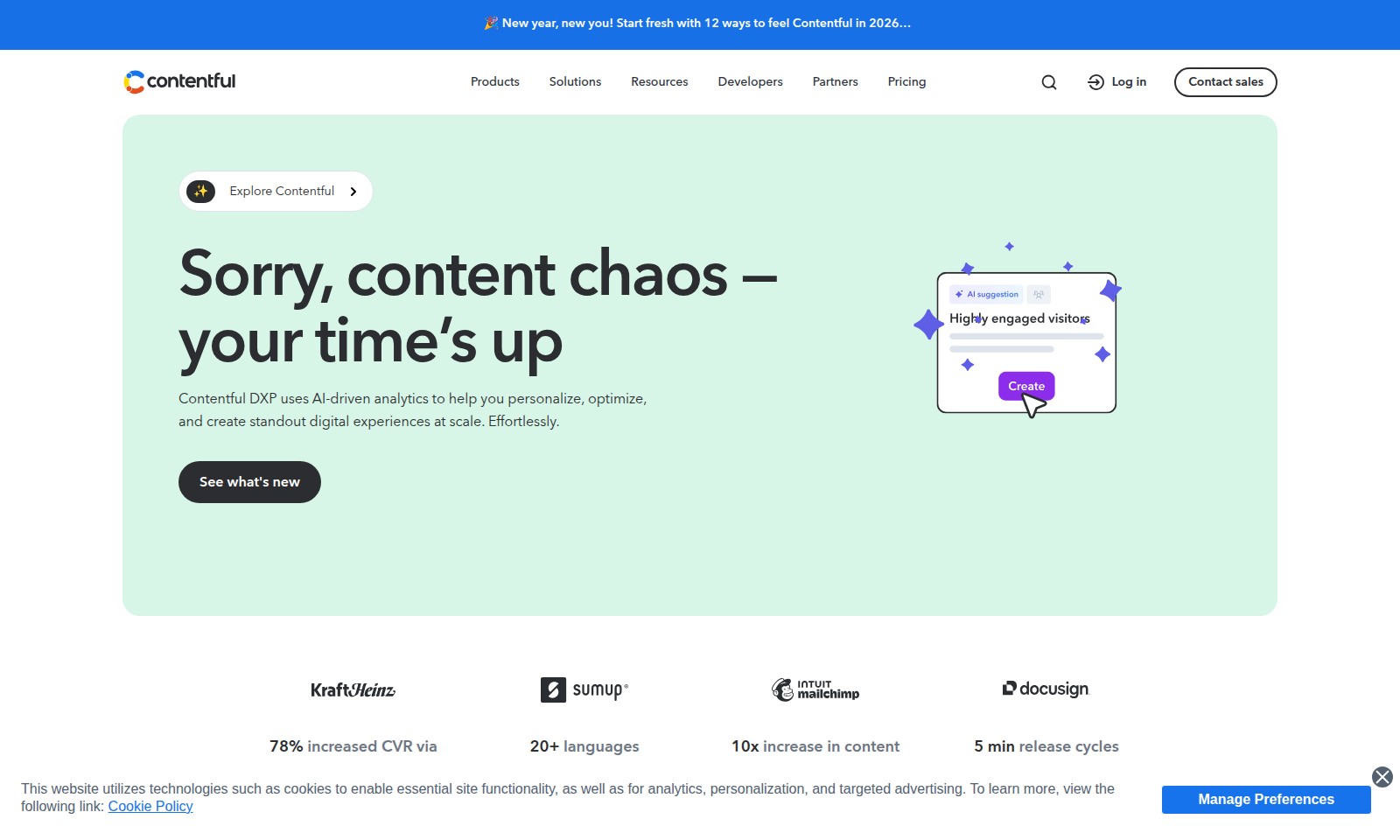 Contentful Contentful - A Contentful capacita marcas a gerenciar e persona