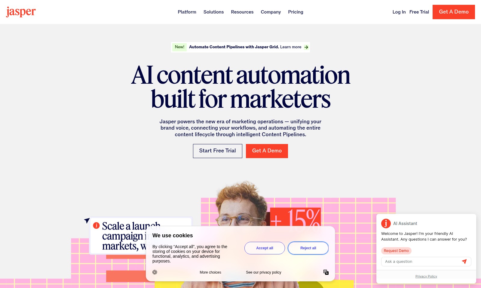 Jasper AI Jasper AI - Descubra Jasper, a plataforma de IA que está trans