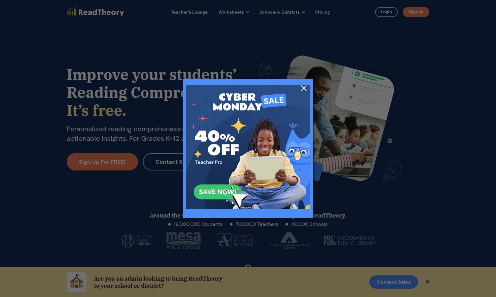 ReadTheory ReadTheory - A ReadTheory oferece ferramentas gratuitas e perso